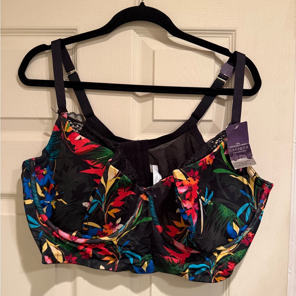 Cacique Multicolor Floral Bra